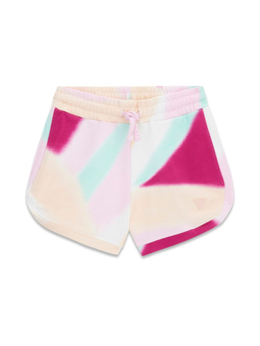 Детски спортни къси панталони в многоцветен десен Guess