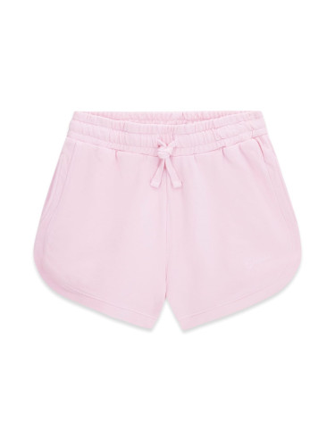 Детски розови къси панталони с ластик и регулируема връзка Guess