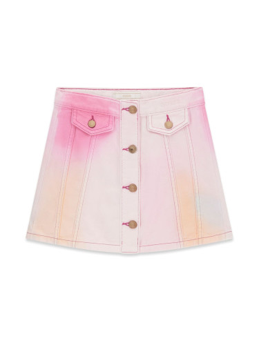 Детска дънкова пола в пъстри цветове с копчета Guess