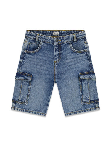 Детски дънки в тъмен деним със странични джобове Guess