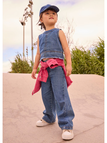 Детски дънки с широк крачол в тъмен деним Mayoral