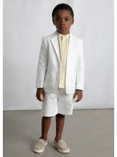 Детско официално ленено сако в бял цвят Mayoral