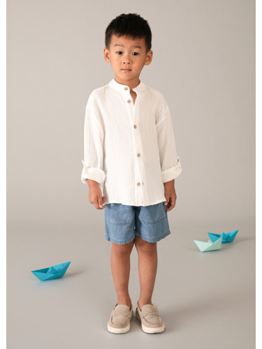 Детска лятна риза с копчета в бял цвят Mayoral