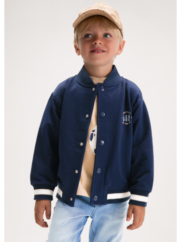 Детско пролетно яке в тъмносин цвят с щампа космически кораб на гърба Mayoral