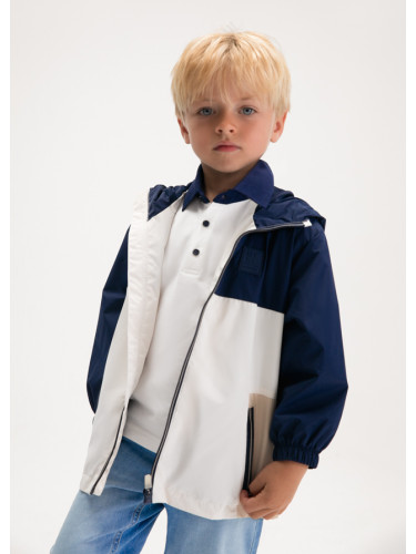 Трицветно детско пролетно яке с качулка и цип Mayoral