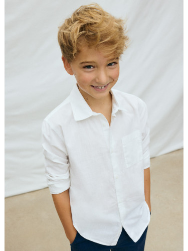 Детска класическа риза в бял цвят Mayoral