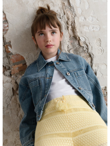 Късо дънково яке с джобове и копчета Mayoral