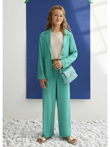 Комплект от две части с колан и блестящи частици в цвят тюркоаз Abel & Lula