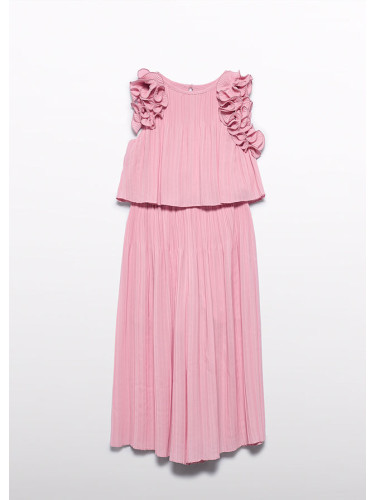 Комплект плисе от две части в розов цвят Abel & Lula