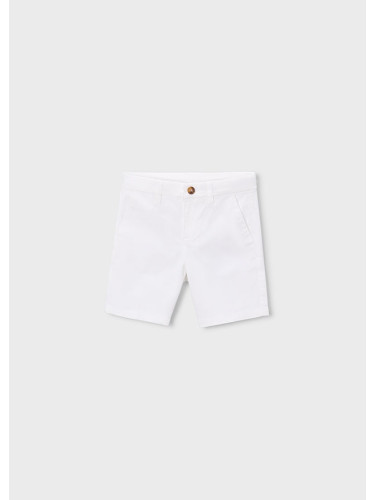 Детски спортно - елегантен къс панталон в бял цвят Mayoral