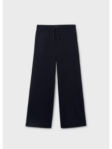 Детски спортен панталон в черен цвят с разкроен дизайн Mayoral