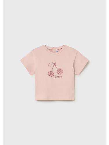 Бебешка блуза в розов цвят с щампа брукатени череши Mayoral