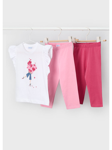 Детски комплект от три части в розов цвят Mayoral