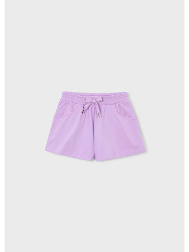 Детски спортни къси панталони в светлолилав цвят Mayoral
