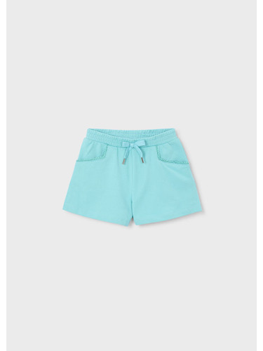 Детски спортни къси панталони в цвят тюркоаз  Mayoral