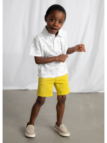 Детска риза с къс ръкав и морски светлосини щампи Mayoral