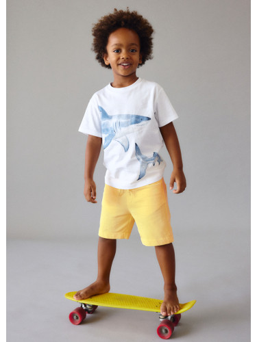Детски къси пънталони в жълт цвят с ластик Mayoral