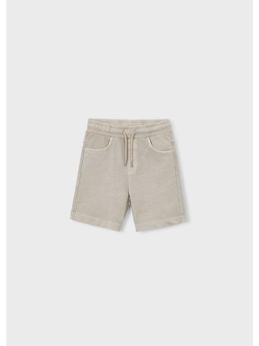Детски къси пънталони в сив цвят с ластик Mayoral