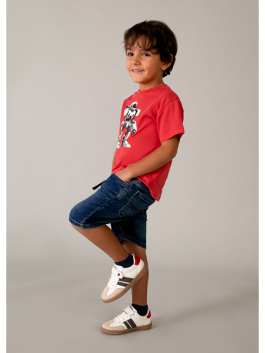 Детски къси дънки в тъмен деним с връзки Mayoral