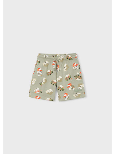 Детски панталони в цвят каки с джобове и връзки Mayoral