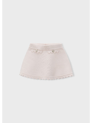 Детска пола от фино плетиво в цвят екрю със златисти копчета Mayoral