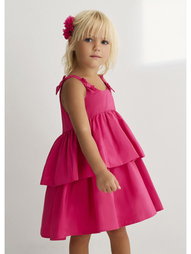 Лятна рокля в цвят циклама с панделки Abel & Lula