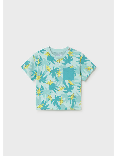 Бебешка блуза в зелен цвят с щампа палми и кактуси Mayoral