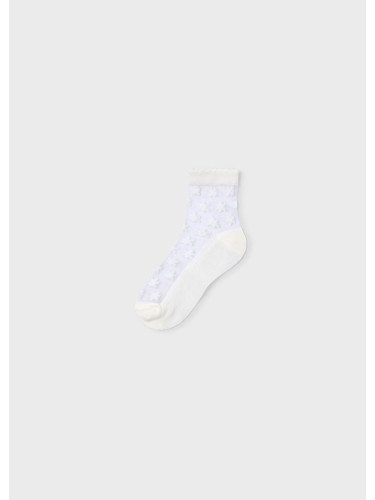 Детски чорапи в цвят екрю с мрежеста горна част Mayoral