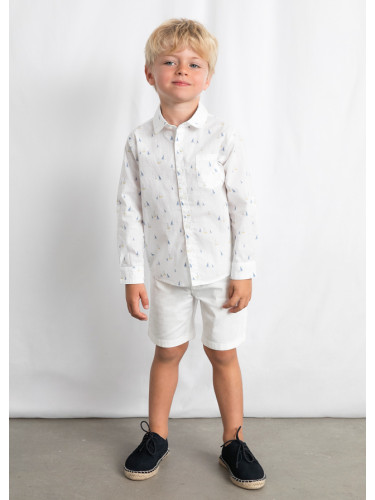 Детски панталон в бял цвят Mayoral