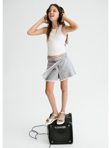 Детска дънкова пола - панталон в сив цвят Mayoral