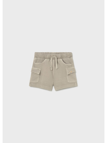 Бебешки къс панталон в светлокафяв цвят със странични джобове Mayoral