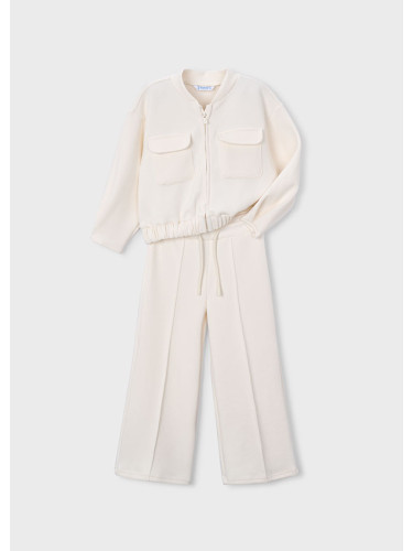 Детски спортен екип от две части в цвят ванилия Mayoral