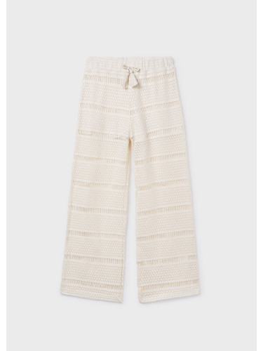 Детски панталон в бежов цвят с прозиращ ефект Mayoral