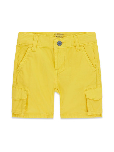 Детски дънки в жълто Guess