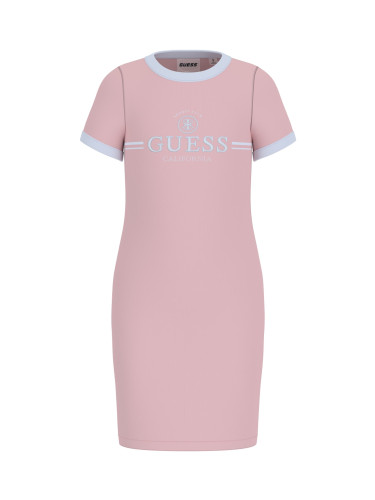Детска спортна рокля с коралов цвят Guess