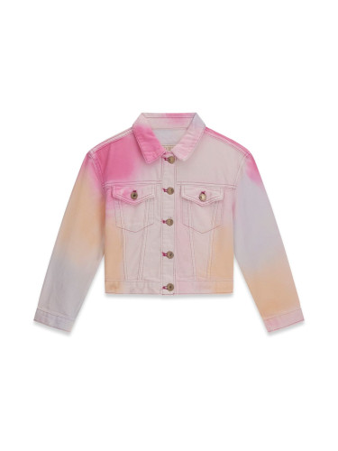 Детско дънково яке с цветни акценти Guess