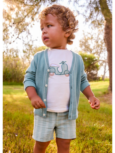 Бебешки спортно-елегантен комплект в ментов цвят Mayoral