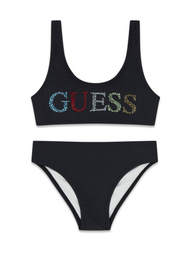 Детски бански от две части в черно Guess