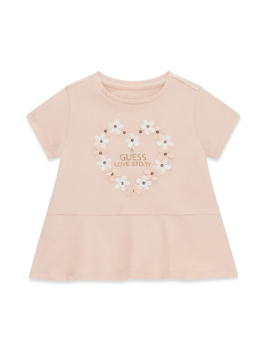 Бебешка туника с 3D цветя Guess