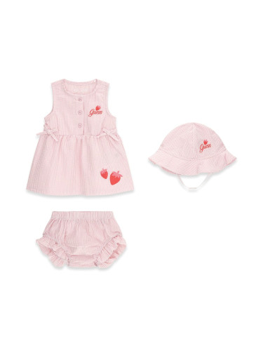 Бебешки комплект от три части на райета Guess