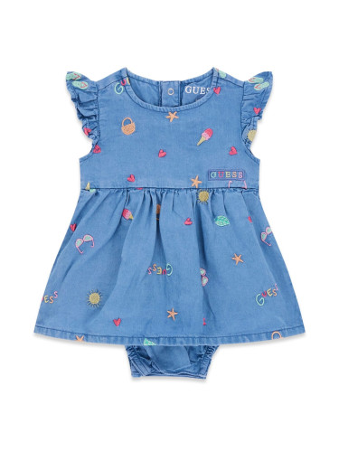 Бебешка боди-рокля с бродерии Guess