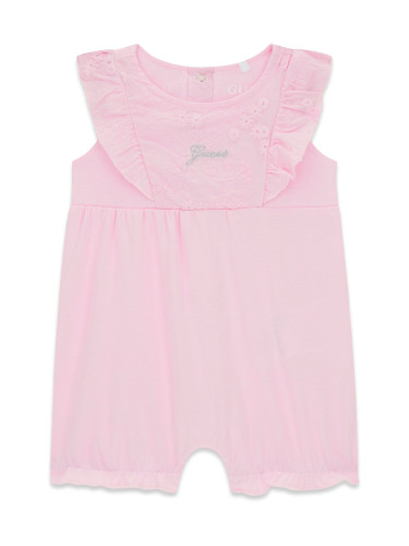 Бебешки къс гащеризон с бродерии Guess