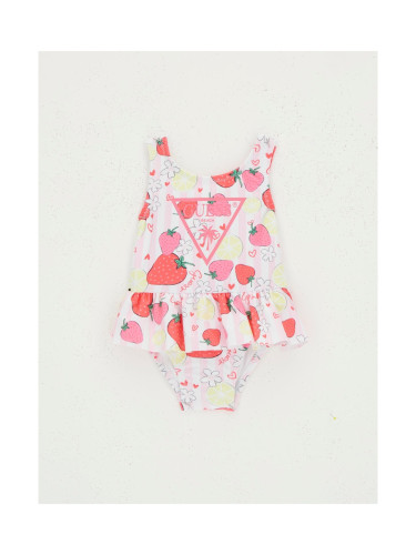 Бебешки цял бански с щампи на ягоди Guess