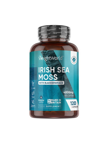 УЕЙТ УЪРЛД ИРЛАНДСКИ МОРСКИ МЪХ + ФУКУС (КАФЯВИ ВОДОРАСЛИ) капсули * 120 