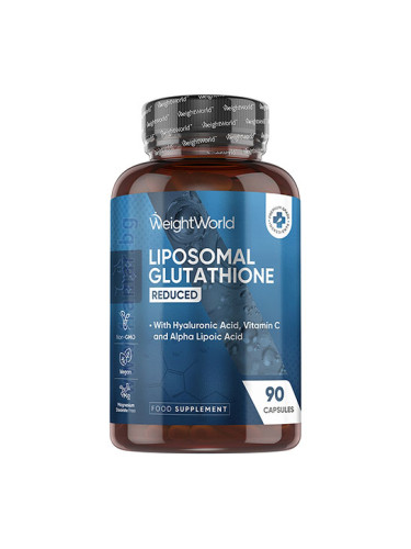 УЕЙТ УЪРЛД ГЛУТАТИОН + ХИАЛУРОНОВА КИСЕЛИНА + ВИТАМИН C + АЛФА ЛИПОЕВА КИСЕЛИНА капсули * 90 