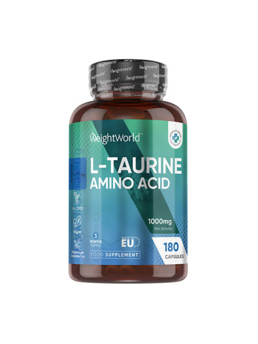 УЕЙТ УЪРЛД L-ТАУРИН капсули 500 мг * 180 