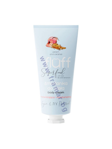 ХИДРАТИРАЩ КРЕМ ЗА ТЯЛО ПРАСКОВА И КАРАМЕЛ 100 мл FLUFF