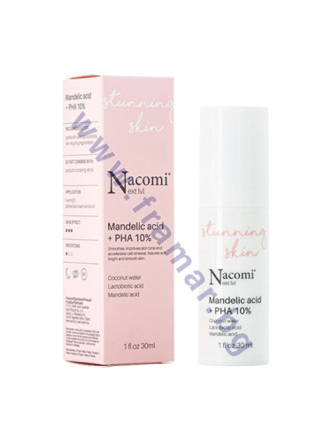 НАКОМИ НЕКСТ ЛЕВЪЛ СЕРУМ ЗА ЛИЦЕ С МАНДЕЛОВА КИСЕЛИНА + PHA 10% 30 мл