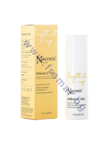 НАКОМИ НЕКСТ ЛЕВЪЛ СЕРУМ ЗА ЛИЦЕ С ВИТАМИН C 15% 30 мл