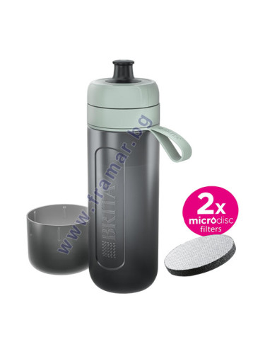БРИТА ФИЛТРИРАЩА БУТИЛКА ЗА ВОДА АКТИВ 600 мл + 2 МИКРОДИСКА